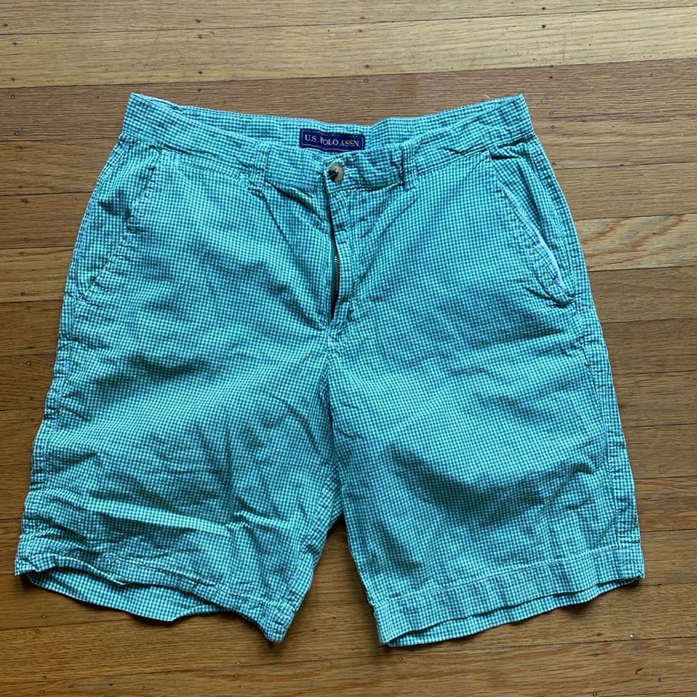 US Polo Gingham Shorts